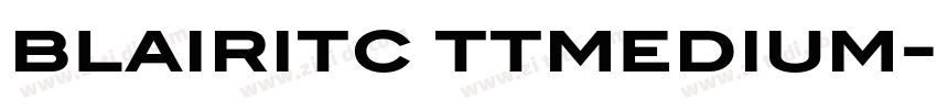blairitc ttmedium字体转换